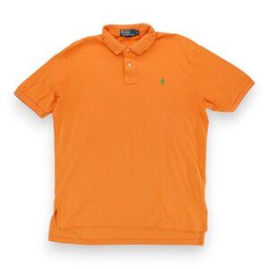 Vintage Polo by Ralph Lauren Interlock Shirt Orange‎ Size Large Men's